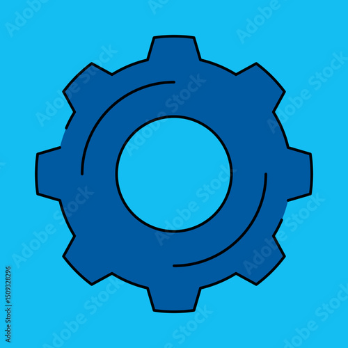 Setting single icon vector illustration