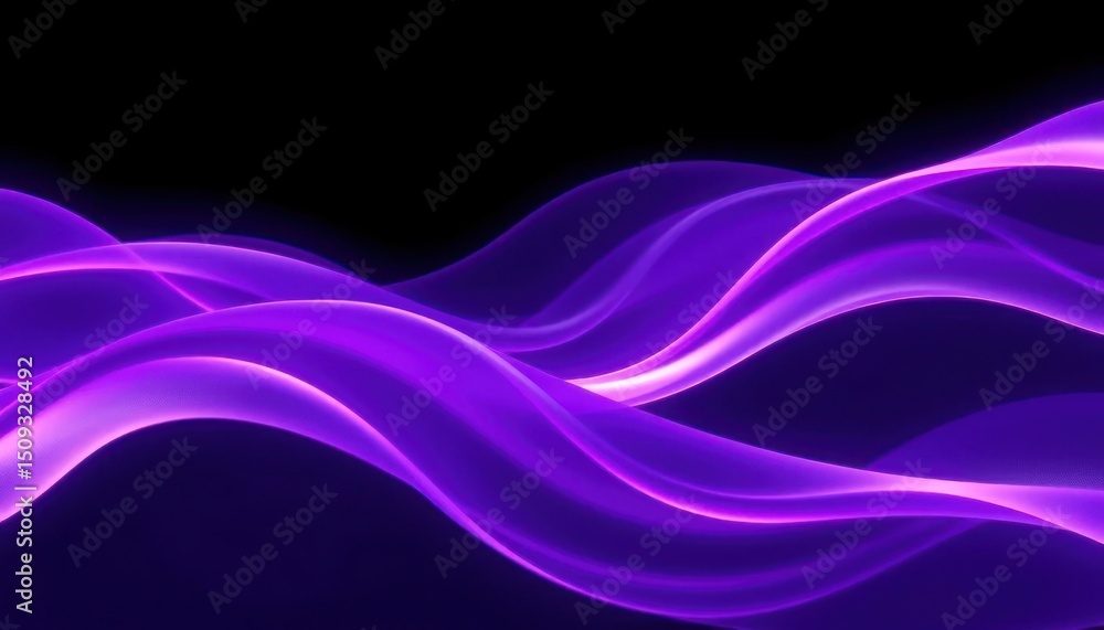 Obraz premium Abstract purple wave gradient background with modern futuristic element