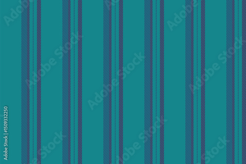 Pontemporary lines seamless textile, deep background texture stripe. Wriental fabric vector pattern vertical in cyan and blue colors.