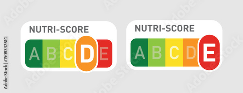 Nutri-Score official labels vectors