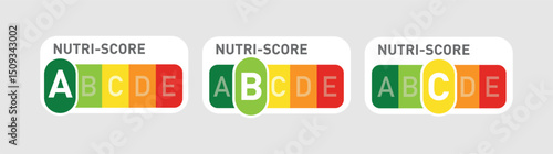 Nutri-Score official labels vectors