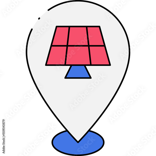 Location single icon vector illustration