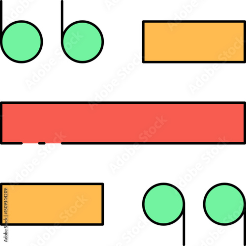 Text single icon vector illustration