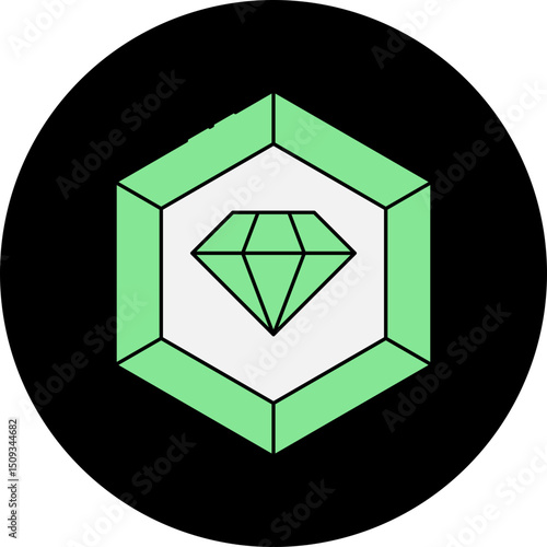 Diamond single icon vector illustration