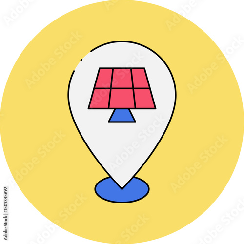 Location single icon vector illustration