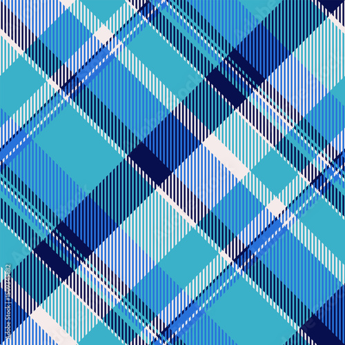 Wallpaper Mural Decor seamless fabric tartan, mockup plaid vector check. Sea pattern background textile texture in blue and cyan colors. Torontodigital.ca