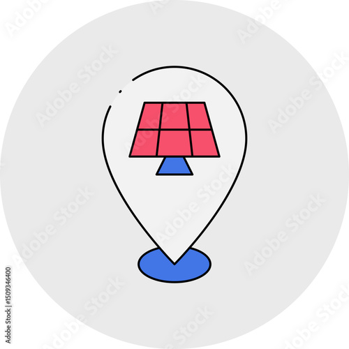 Location single icon vector illustration