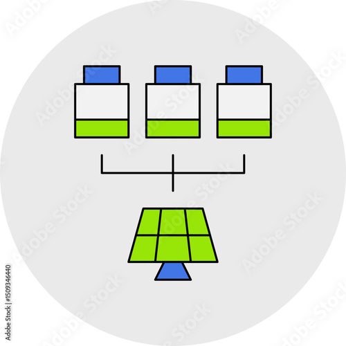 Power single icon vector illustration