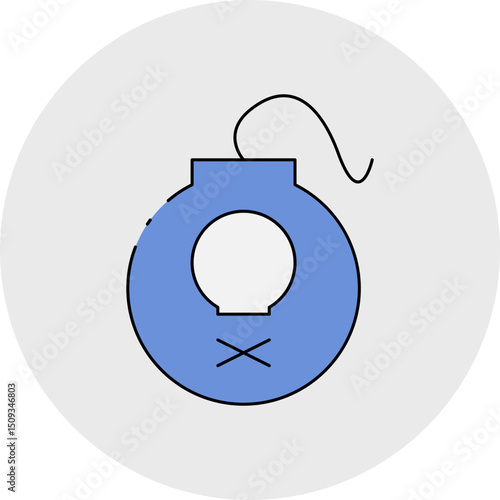 Bomb single icon vector illustration