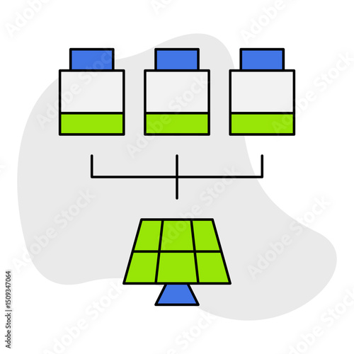 Power single icon vector illustration
