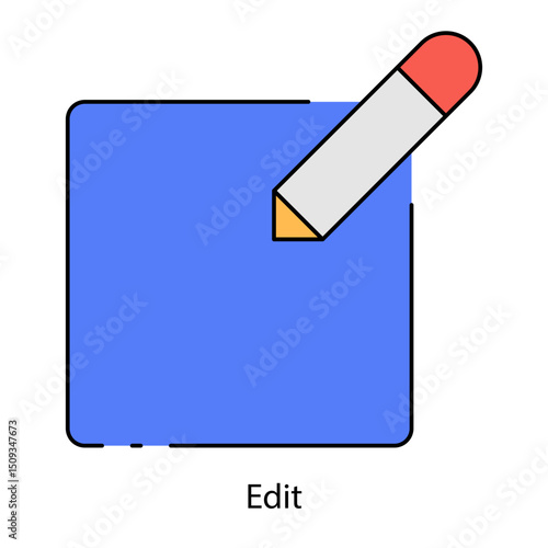 Edit single icon vector illustration