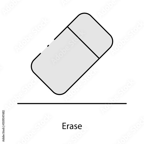 Erase single icon vector illustration