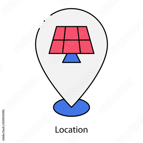 Location single icon vector illustration