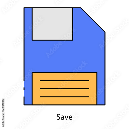 Save single icon vector illustration