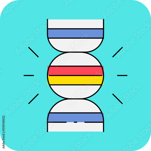 DNA single icon vector illustration