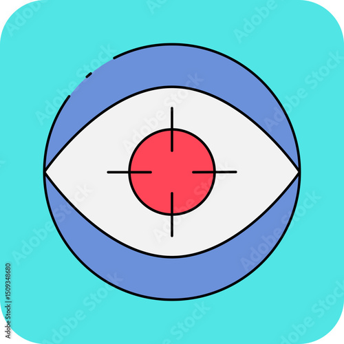 Eye single icon vector illustration