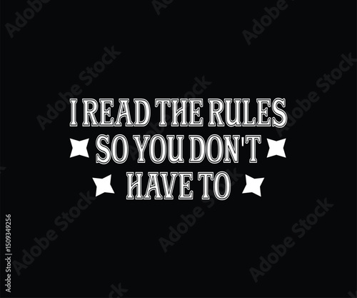 I Read The Rules So You Don't Have To