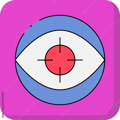 Eye single icon vector illustration