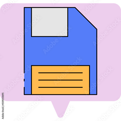 Save single icon vector illustration