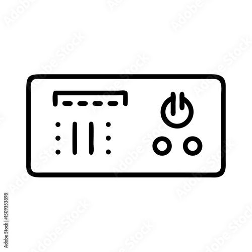 Simple thermal control panel, for interface design