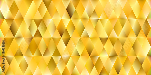 Glowing gold abstract background with diamond shaped gradient