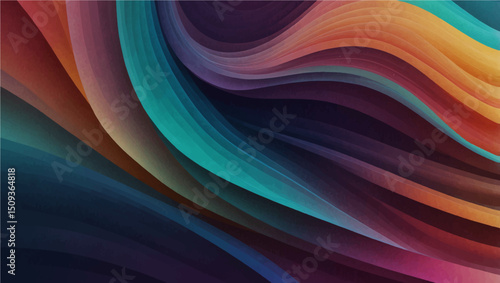 Abstract flowing wave design with gradient colors. Ideal for backgrounds, banners, and creative projects. Features smooth curves, modern style, and visual appeal


