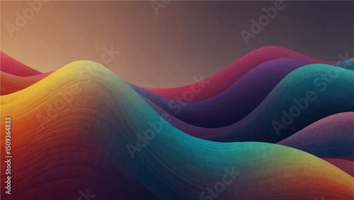 Abstract flowing wave design with gradient colors. Ideal for backgrounds, banners, and creative projects. Features smooth curves, modern style, and visual appeal


