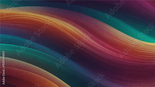 Abstract flowing wave design with gradient colors. Ideal for backgrounds, banners, and creative projects. Features smooth curves, modern style, and visual appeal


