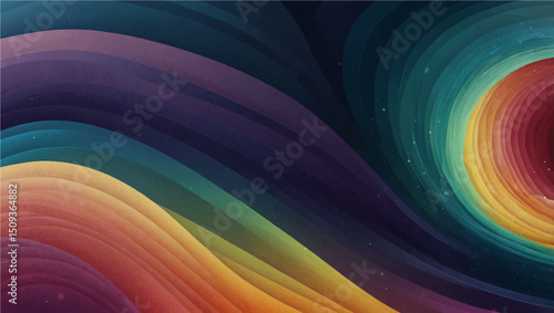 Abstract flowing wave design with gradient colors. Ideal for backgrounds, banners, and creative projects. Features smooth curves, modern style, and visual appeal


