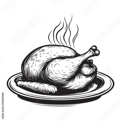 Deliciously prepared roasted chickens ideal for festive gatherings and family dinners