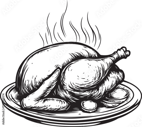 Deliciously prepared roasted chickens ideal for festive gatherings and family dinners
