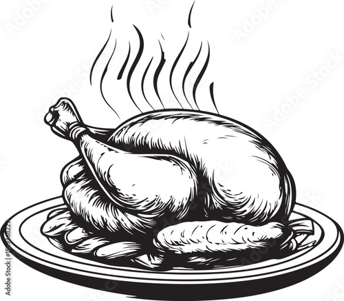 Deliciously prepared roasted chickens ideal for festive gatherings and family dinners