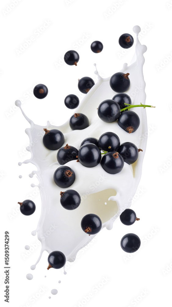 splash of blackcurrant yogurt splash of blackcurrant yogurt