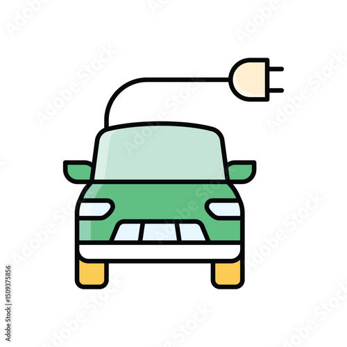 Electric Car Icon vector