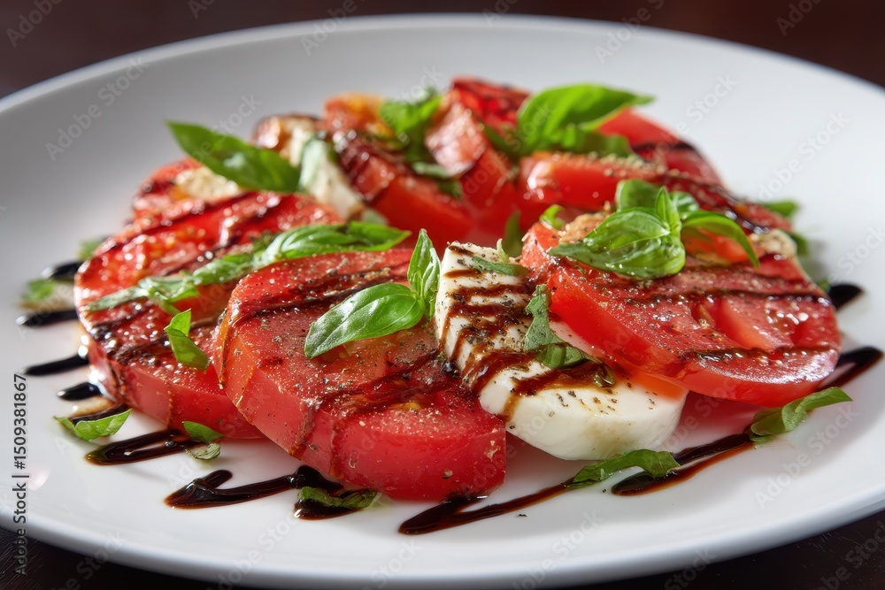 Caprese Salat Mozzarella Tomate Basilikum Balsamico Italienisch Vorspeise Frisch Sommerrezept Antipasti Gesund Leicht Einfach Mediterran Klassiker Tellergericht Hausgemacht Genuss Caprese Salat Mozzarella Tomate Basilikum Balsamico Italienisch Vorspeise Frisch Sommerrezept Antipasti Gesund Leicht Einfach Mediterran Klassiker Tellergericht Hausgemacht Genuss
