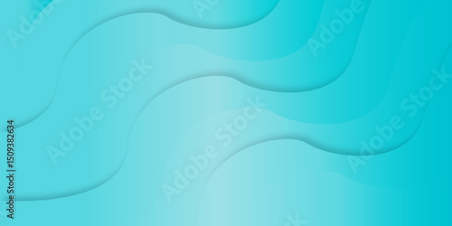 light blue gradient background featuring soft curves and subtle color variations, creating a smooth and calming abstract design for banner, wallpaper, template.