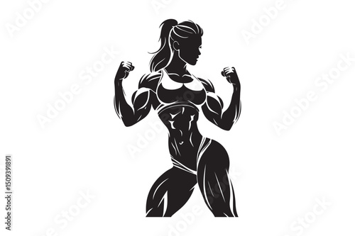 Fitness gym workout exercise graphics design