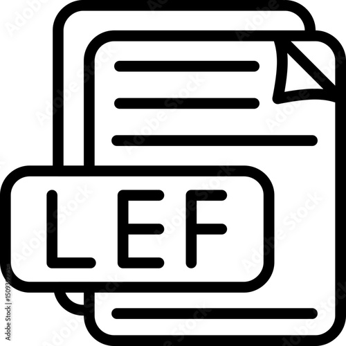 LEF File Format Icon