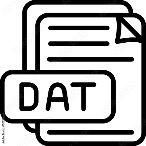 DAT File Format Icon