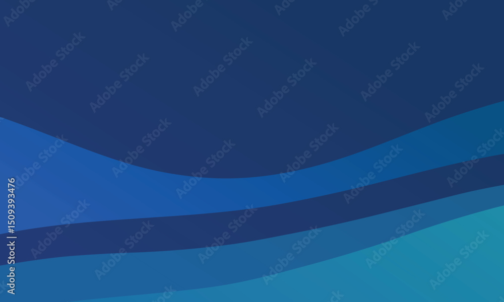 Fototapeta premium Dark Blue Abstract Gradient Vector Background – Smooth Wave Style Design