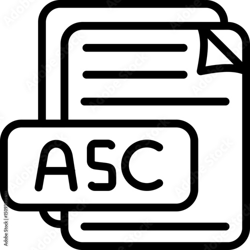 ASC File Format Icon