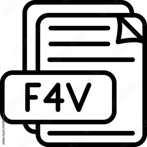 F4V File Format Icon