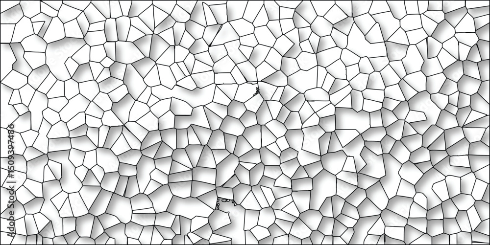 Abstract cellular pattern with shadow effects in black and white suitable for backgrounds and textures Abstract cellular pattern with shadow effects in black and white suitable for backgrounds and textures