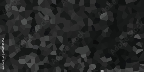 Abstract geometric background featuring a dark mosaic pattern with shades of gray and subtle variations in tone