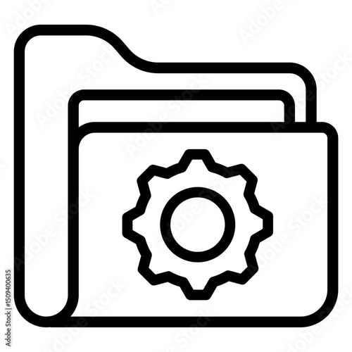 directory settings line icon