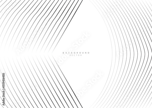 Abstract wave element for design. Curved wavy line smooth stripe. Modern pattern, technology, digital, science