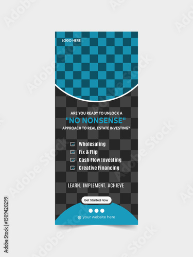 Real Estate Roll Up Banner Design Template