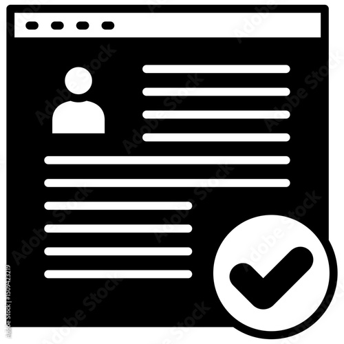 Full Access glyph, mini illustration icon. use for modern concept, print, UI, UX kit, web and app development. Vector related to account management, ecommerce, banking and finance.