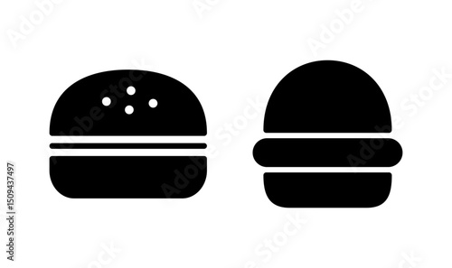 Burger icon logo design. burger sign and symbol. hamburger