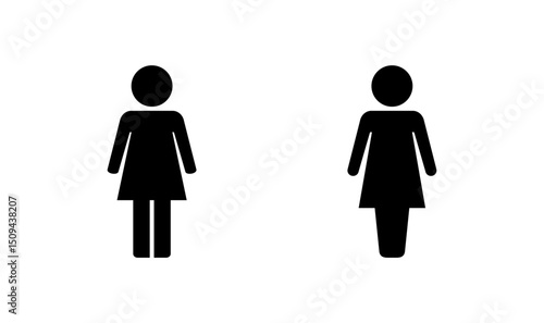 Female icon logo design. woman sign and symbol